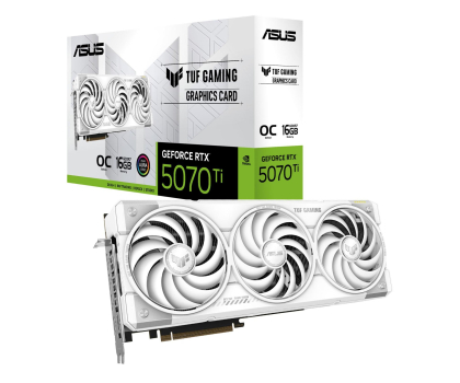 Karta graficzna ASUS GeForce RTX 5070 Ti TUF Gaming OC White 16GB GDDR7 DLSS4